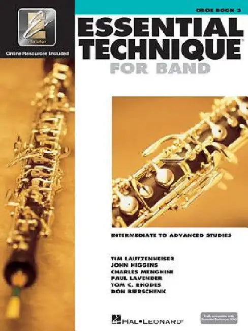 Essential Technique for Band with Eei - Intermediate to Advanced Studies: Oboe by Hal Leonard Corp