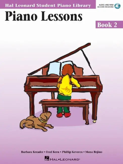 Piano Lessons Book 2 & Audio by Hal Leonard Student Piano Library