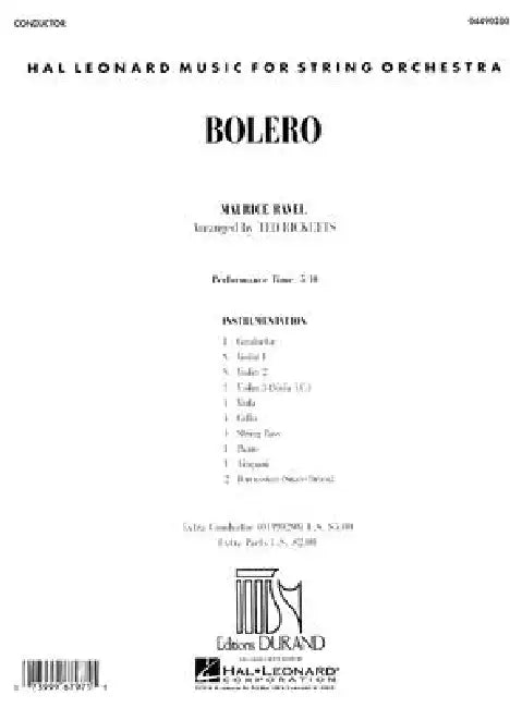 Bolero by Maurice Ravel, Ted Ricketts