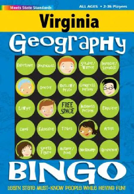 Virginia Geography Bingo Game! by Gallopade International