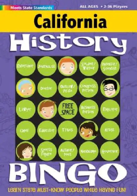 California History Bingo Game! by Gallopade International