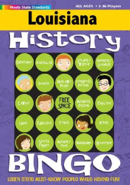 Louisiana History Bingo Game! by Gallopade International