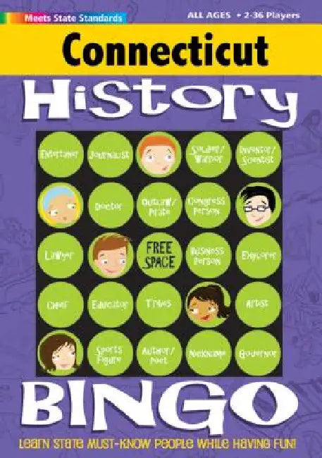 Connecticut History Bingo Game! by Gallopade International
