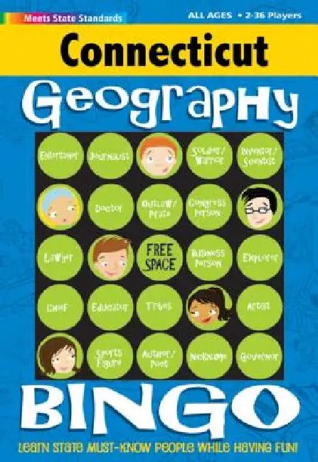 Connecticut Geography Bingo Game! by Gallopade International