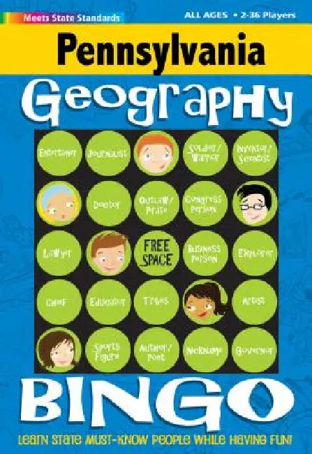 Pennsylvania Geography Bingo Game! by Gallopade International