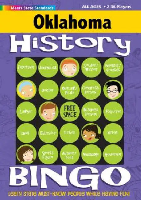 Oklahoma History Bingo Game! by Gallopade International