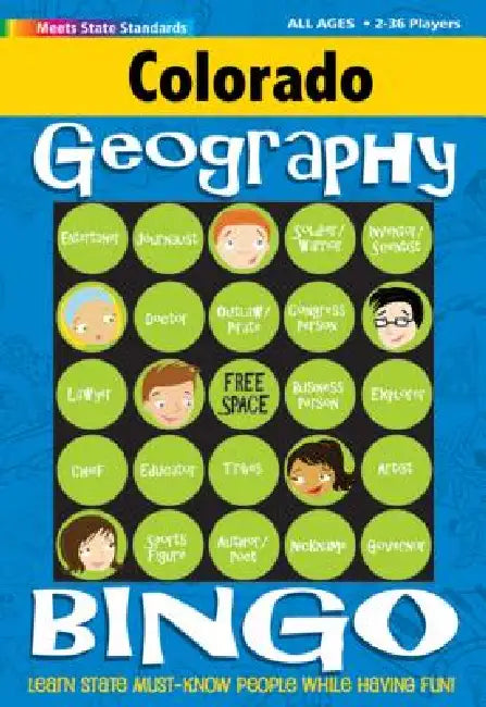 Colorado Geography Bingo Game! by Gallopade International