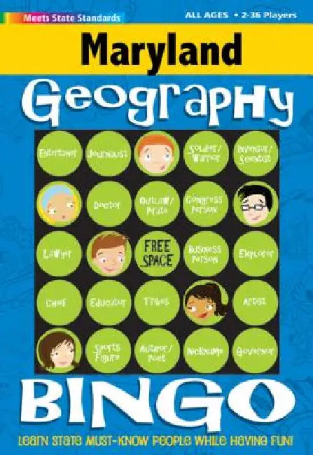 Maryland Geography Bingo Game! by Gallopade International