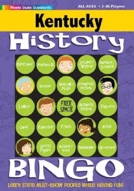 Kentucky History Bingo Game! by Gallopade International