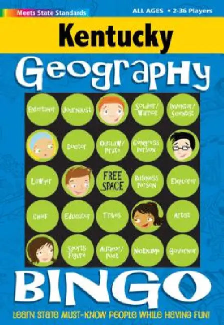 Kentucky Geography Bingo Game! by Gallopade International
