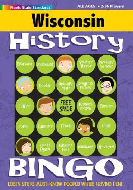 Wisconsin History Bingo Game! by Gallopade International