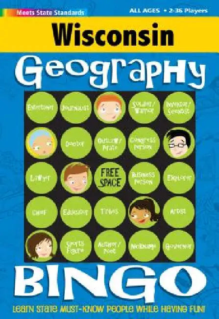 Wisconsin Geography Bingo Game! by Gallopade International