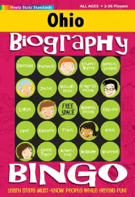 Ohio Biography Bingo by Gallopade International