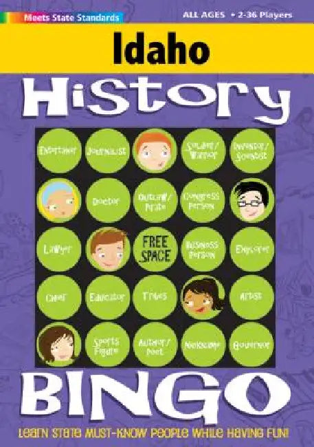 Idaho History Bingo Game by Gallopade International