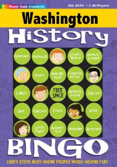 Washington History Bingo Game by Gallopade International