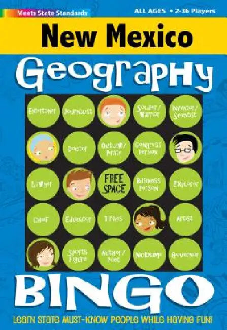 New Mexico Geography Bingo Game by Gallopade International