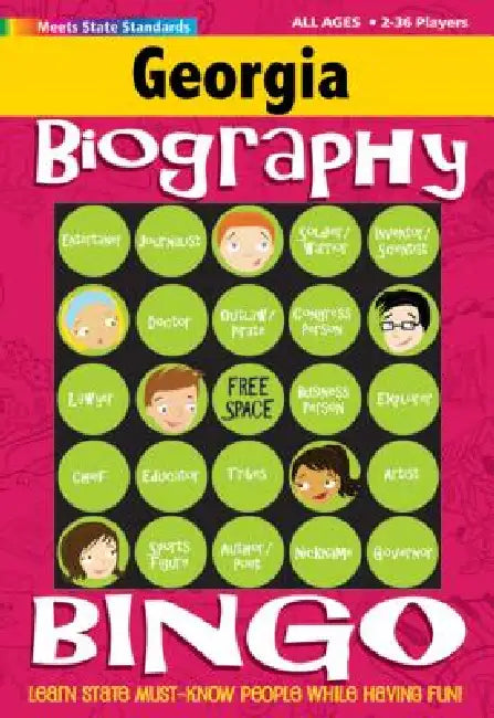 Georgia Biography Bingo by Gallopade International