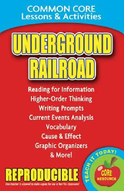 Underground Railroad: Common Core Lessons & Activities by Carole Marsh