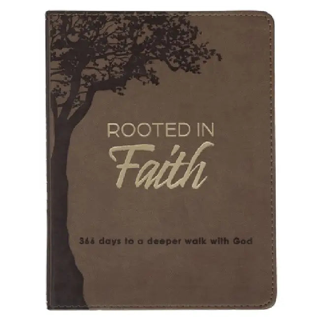 Devotional Rooted in Faith Faux Leather by Christian Art Gifts