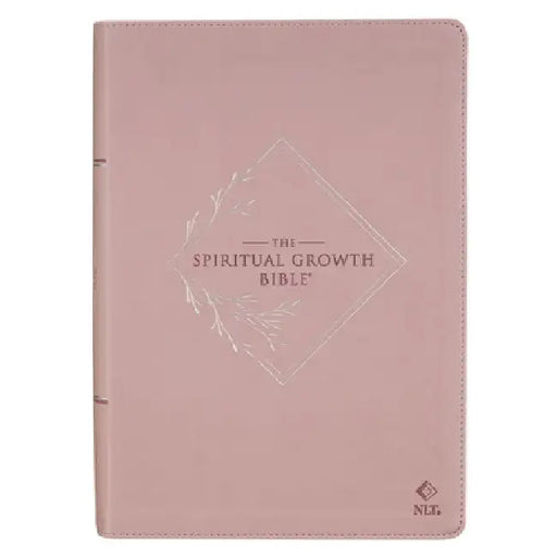 Nlt, the Spiritual Growth Bible Faux Leather, Dusty Mauve by Christian Art Gifts