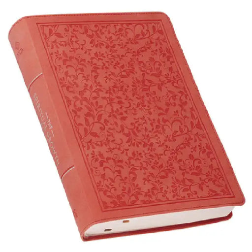 Nlt, the Spiritual Growth Bible Coral Vines FL by Christian Art Gifts