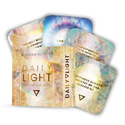 Daily Light Affirmation Deck: Quotes to Shift Your Consciousness (60 Full-Color Affirmation Cards) by Joanna Hunter