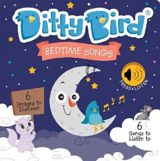 Ditty Bird Bedtime Songs Interactive Musical Book for Toddlers 1- 3 Baby Sound Book You Are My Sunshine by Ditty Bird