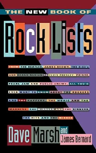 New Book of Rock Lists by Dave Marsh