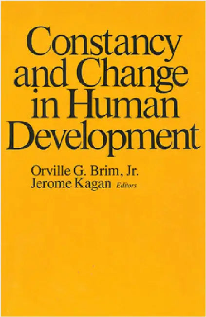 Constancy and Change in Human Development by Orville G. Brim