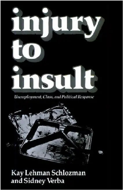 Injury to Insult: Unemployment, Class, and Political Response by Kay Lehman Schlozman