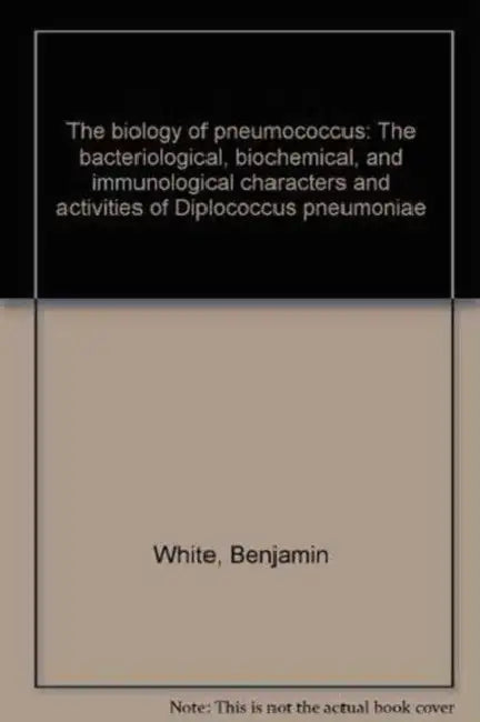 Pneumonia by R. Heffron, Introduction by Maxwell Finland. the Biology of Pneumococcus by B. White, New Foreword by Robert Austin by Roderick Heffron, Benjamin White, Maxwell Finland