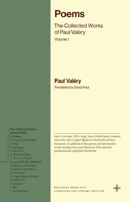 Poems: The Collected Works of Paul Valéry, Volume 1 by Paul Valéry, David Paul