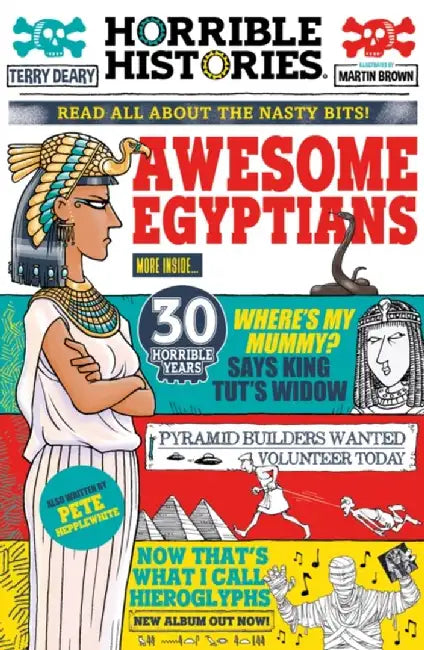 Awesome Egyptians (newspaper edition) by Terry Deary