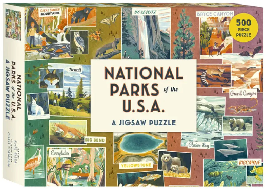 National Parks of the USA a Jigsaw Puzzle: 500 Piece Puzzle by Kate Siber
