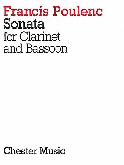 Sonata for Clarinet and Bassoon by Francis Poulenc