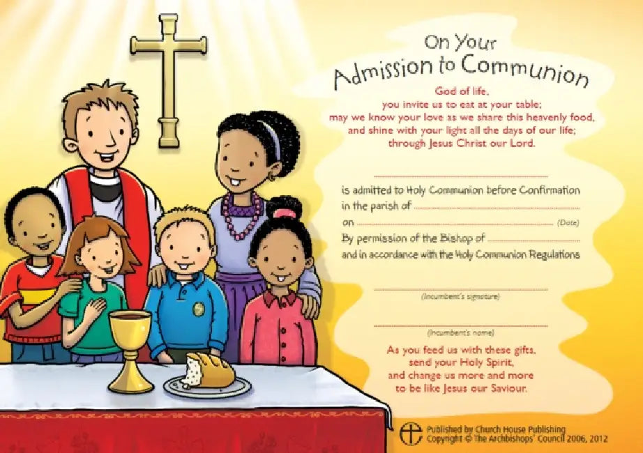 Admission to Communion Certificates by Church House Publishing