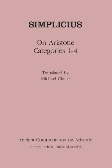 On Aristotle "Categories 1-4" by Rodolfo Torres