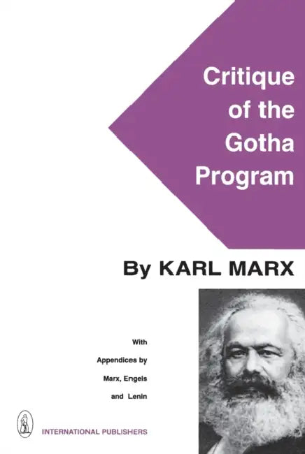 Critique of the Gotha Program by Karl Marx, C. P. Dutt