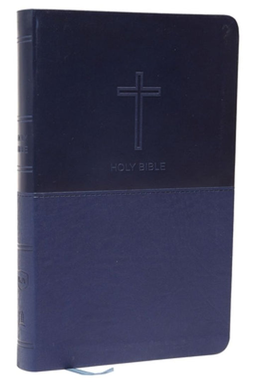NKJV, Value Thinline Bible, Standard Print, Imitation Leather, Blue, Red Letter Edition by Thomas Nelson