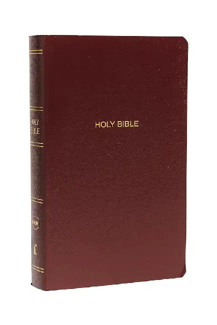 NKJV, Gift and Award Bible, Leather-Look, Burgundy, Red Letter Edition by Thomas Nelson