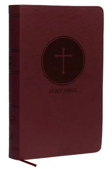 NKJV, Deluxe Gift Bible, Imitation Leather, Burgundy, Red Letter Edition by Thomas Nelson