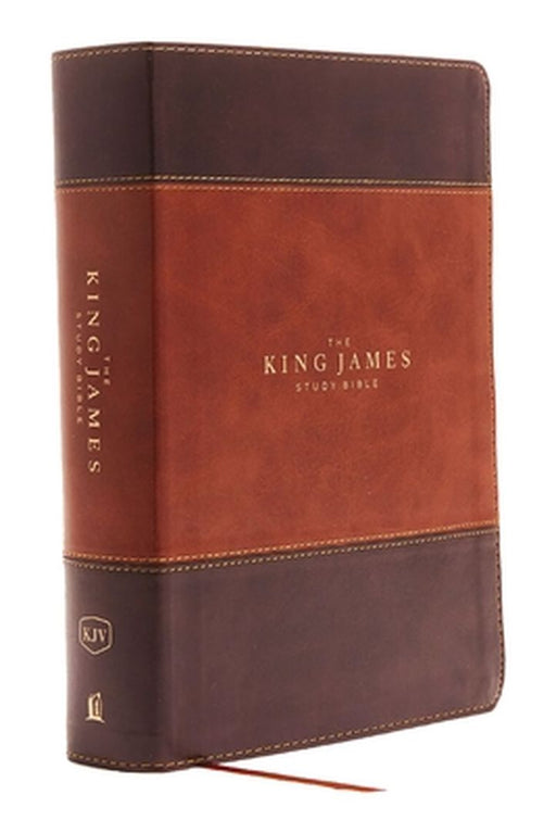 The King James Study Bible, Imitation Leather, Brown, Full-Color Edition by Thomas Nelson