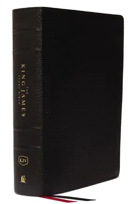The King James Study Bible, Genuine Leather, Black, Indexed, Full-Color Edition by Thomas Nelson