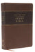 NKJV, Apply the Word Study Bible, Large Print, Imitation Leather, Brown, Red Letter Edition: Live in His Steps by Thomas Nelson
