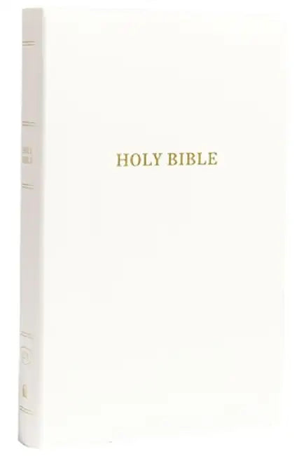 KJV, Gift and Award Bible, Imitation Leather, White, Red Letter Edition by Thomas Nelson