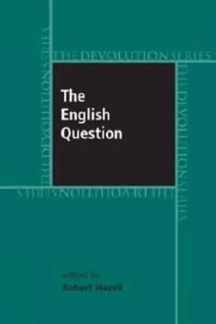 English Question, Thhe PB by Robert Hazell