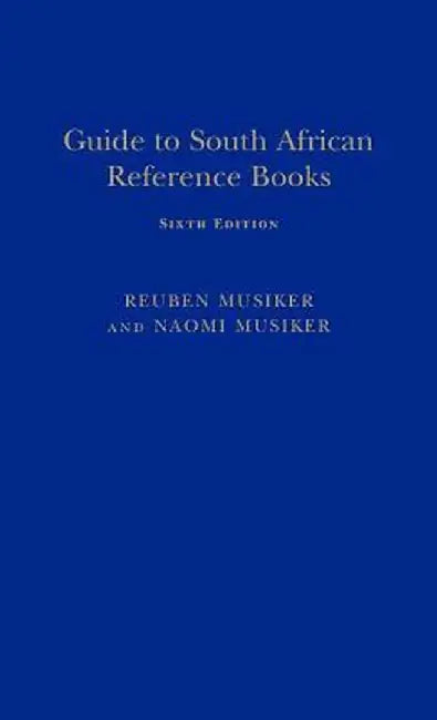 Guide to South African Reference B by Naomi Musiker