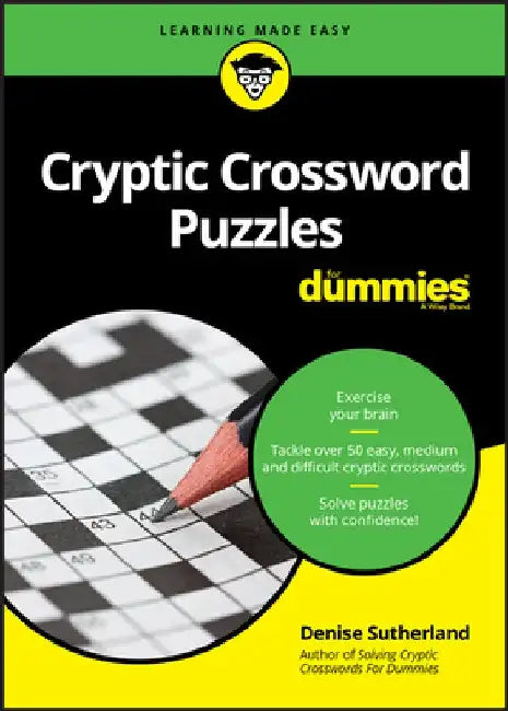 Cryptic Crossword Puzzles for Dummies by Denise Sutherland