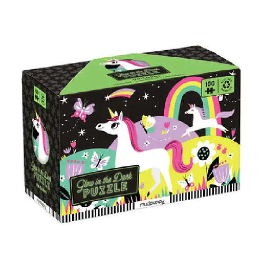 Unicorns Glow-In-The-Dark Puzzle by Mudpuppy