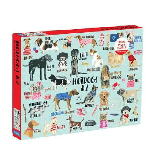 Hot Dogs A-Z 1000 Piece Puzzle by Mudpuppy